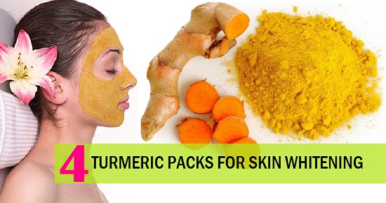 Turmeric Whitening Face Packs, Masks for fairness and benefits