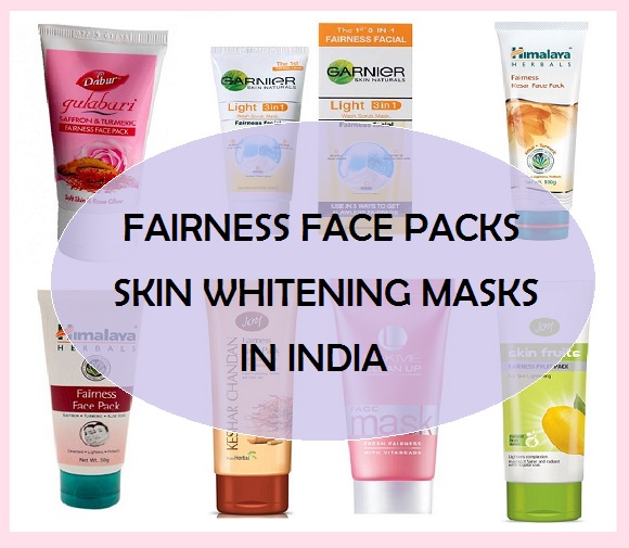Fairness face packs and skin whitening masks in India