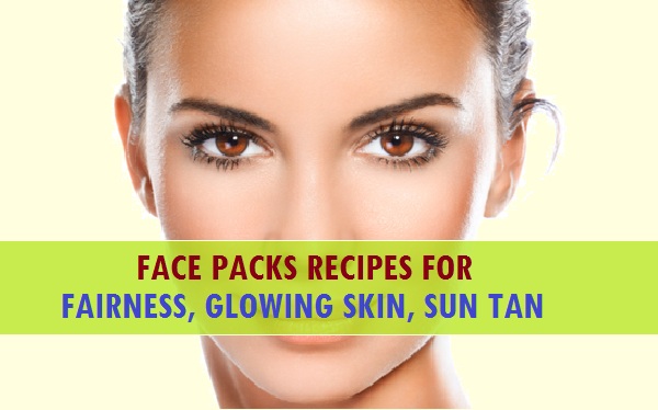 face packs for fairness, glowing skin,