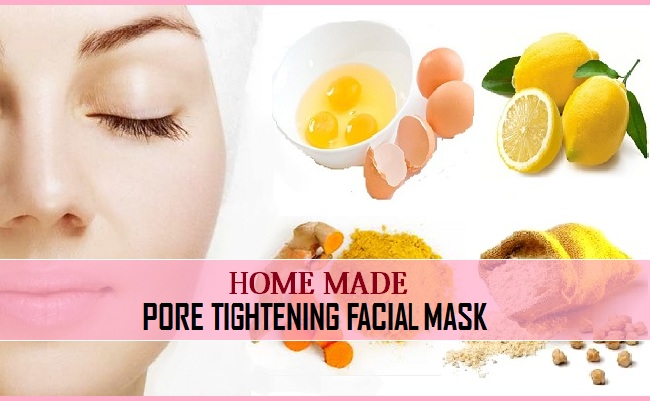 homemade pore tightening face mask