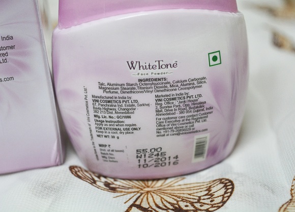 Whitetone face powder review 