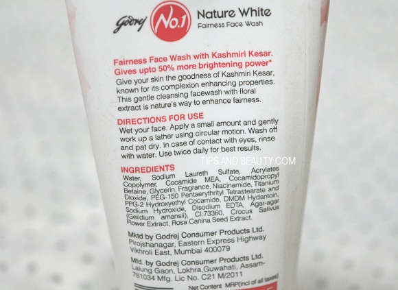 godrej no 1 nature white fairness face wash review with kesar