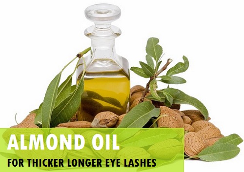 Almond oil for thicker eye lashes