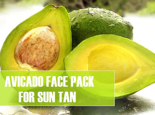 avocado face pack for tanned skin