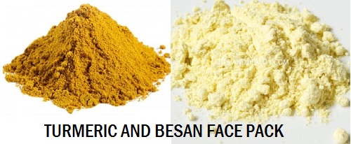besan turmeric face pack for combination skin type