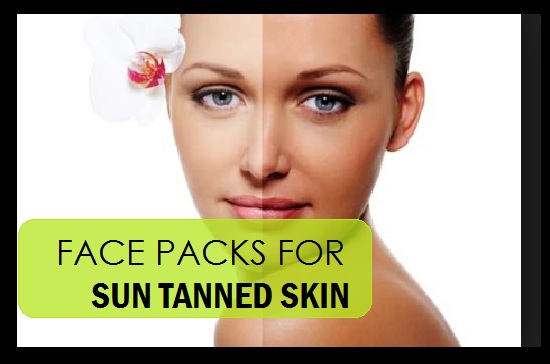 face packs for tanned skin at home
