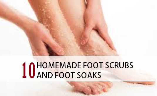 homemade foot scrubs and foor soaks