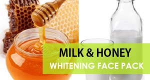 milk and honey whitening face pack