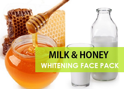 milk and honey whitening face pack