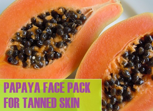 papaya afce pack for tanned skin