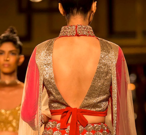 saree blouses back designs 13