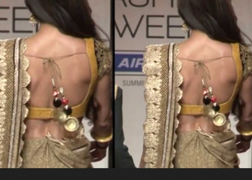 saree blouses back designs 5