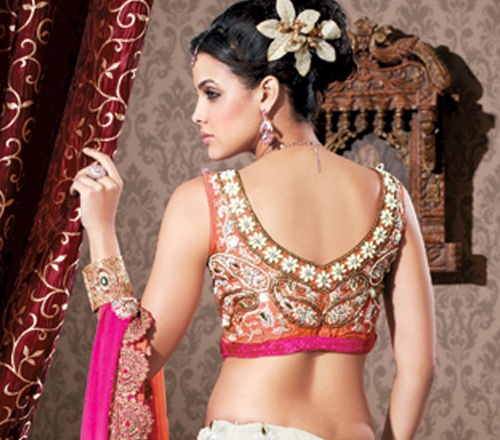 saree blouses back designs 8