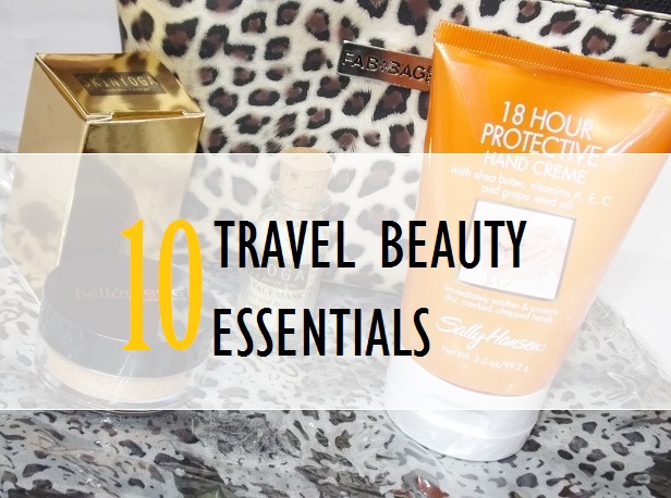 travel beauty essentials