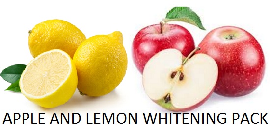 Apple lemon natural Face Packs for Oily Skin Whitening