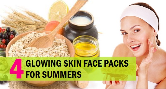 Best Glowing skin face packs in summer for all skin types