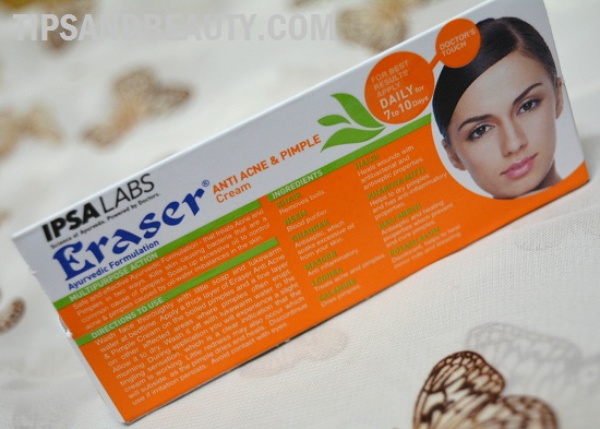 Eraser anti acne and pimple cream review