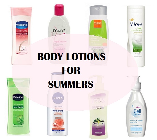 body lotions for summers