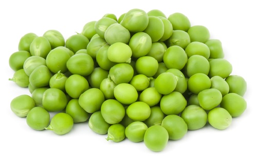 foods for healthy hair green peas
