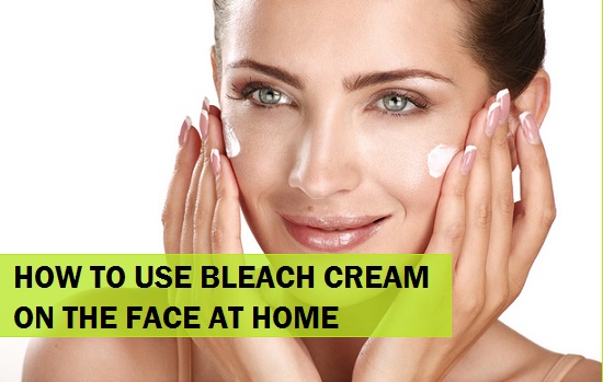 how to use bleach cream at home