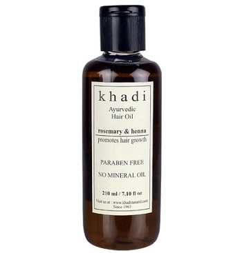 Khadi Ayurvedic Hair Growth Hair Oil with Rosemary and Henna