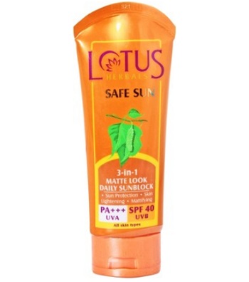 10 Best Lotus Herbals Products suncreen in India with Price