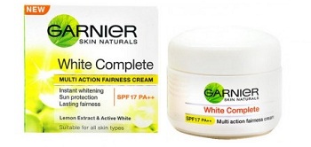 garnier white complete fairness cream