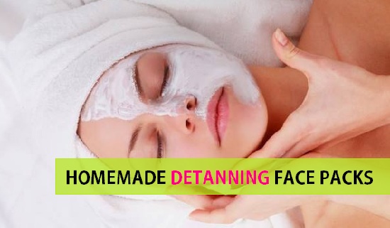 homemade detanning face packs and home remedies