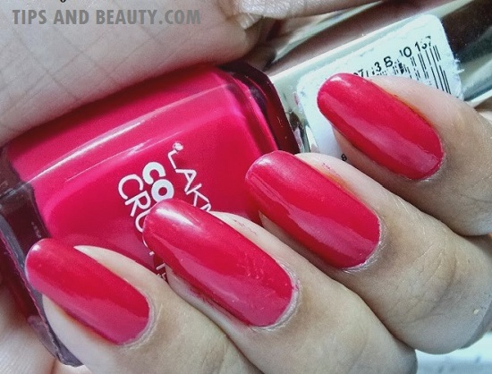 Lakme color crush nail paint no 24 red