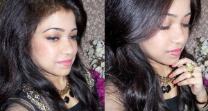 simple light makeup for eid and indian traditional wear 2015