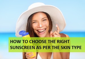 How to Choose Right Sunscreen as per the Skin type