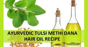 Ayurvedic Tulsi Methi dana Hair Oil homemade