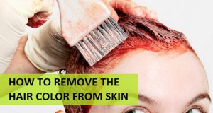 How to remove hair color from skin