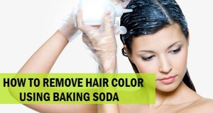 how to remove hair color at home uisng baking soda