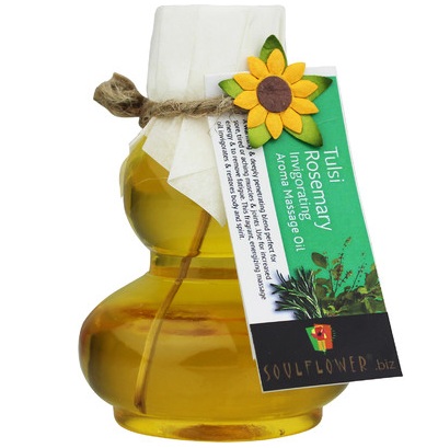 Soulflower Rosemary Tulsi Invigorating Aroma Massage Oil