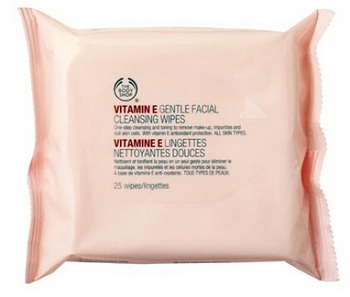 the body shop vitamin E facial wipes