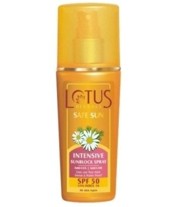 Lotus Herbals Safe Sun Intensive Sunblock Spray - SPF 50