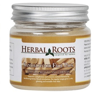 herbal roots sandalwood face pack