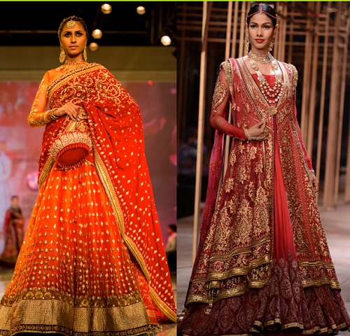 bridal lehenga color to choose as per the complexion 8