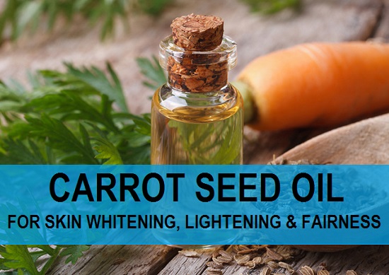 carrot seed oil for skin lightening whitening and fairenss