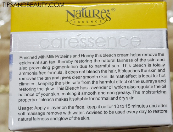 Nature’s Essence Lacto Bleach Tan Removal Cream Review 3
