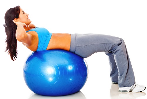 reduce belly fat fast ball crunches