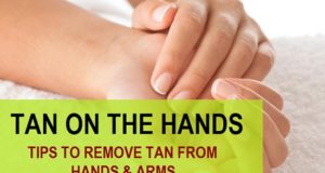 how to remove tan on hands and arms