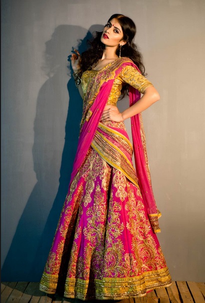 bridal lehenga for slim girl