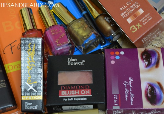 Blue Heaven Cosmetics Haul, Price and shades 5