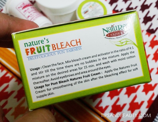 nature's essence fruit bleach cream review price 3