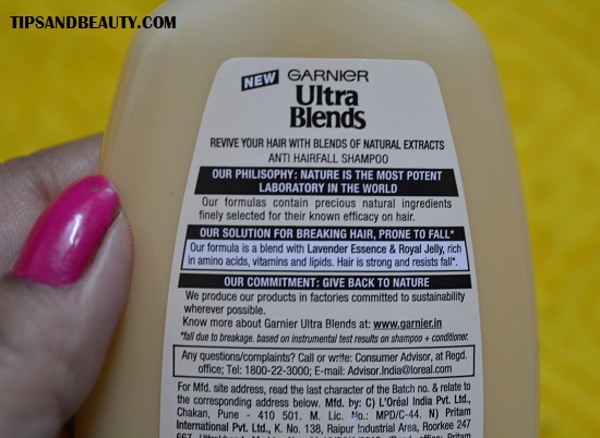 Garnier Ultra Blends Revitalizing 5 Precious Herbs Shampoo and conditioner Review, Price 7