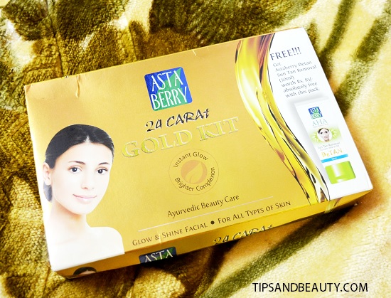 Astaberry Gold Facial Kit Review, Details and How to Use