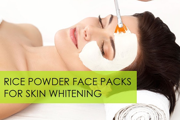 rice powder face packs for skin whitening