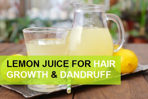 lemon juice for hair growth and dandruff